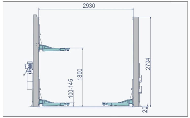 4.0Ton 2Post Life S-TB9000